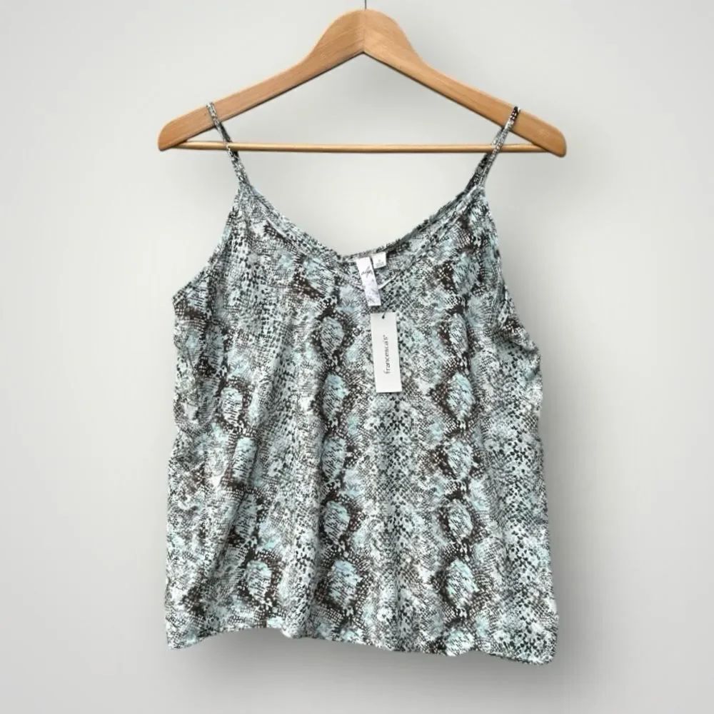 🎉5 for $45🎉 NWT Francescas Alya Top Tank Blouse Shirt Size S Animal Print